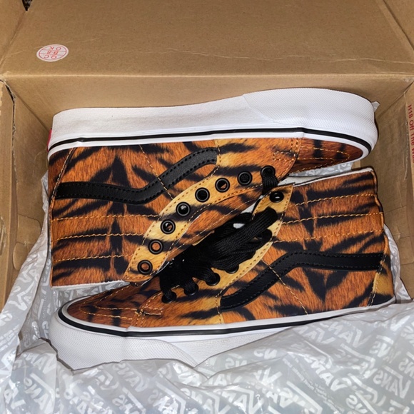 Vans Tiger Print SK8-Hi Tapered Mens Size 4 Womens Size 5.5 Unisex Sneakers - Picture 4 of 8